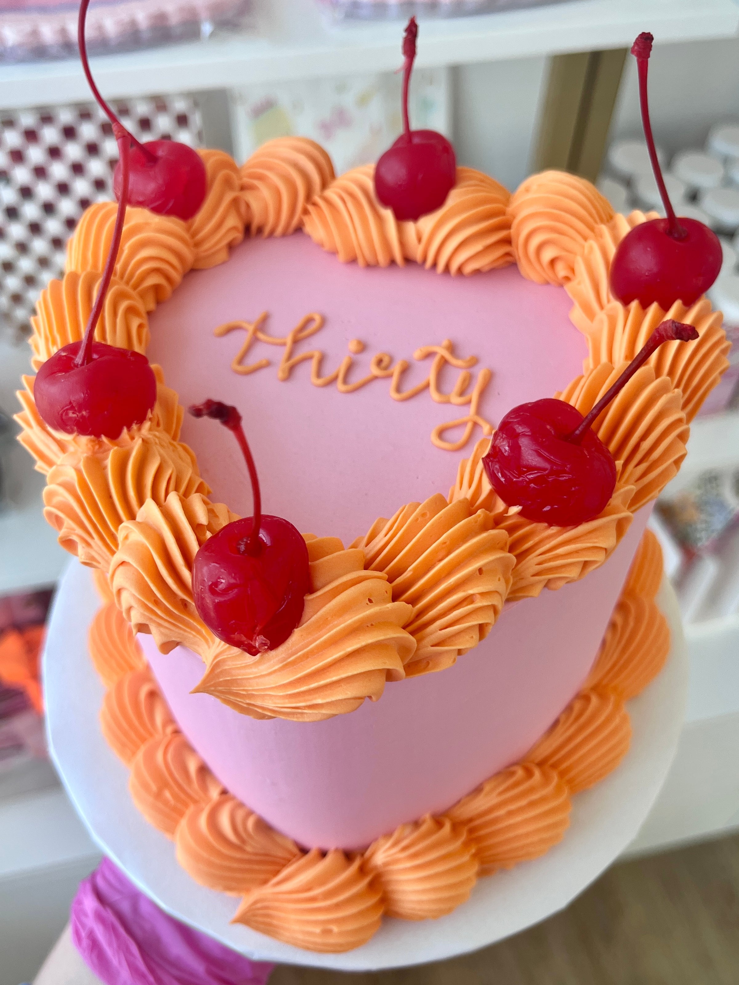 Simple Heart Cake | Kali Cakes Bake Shop