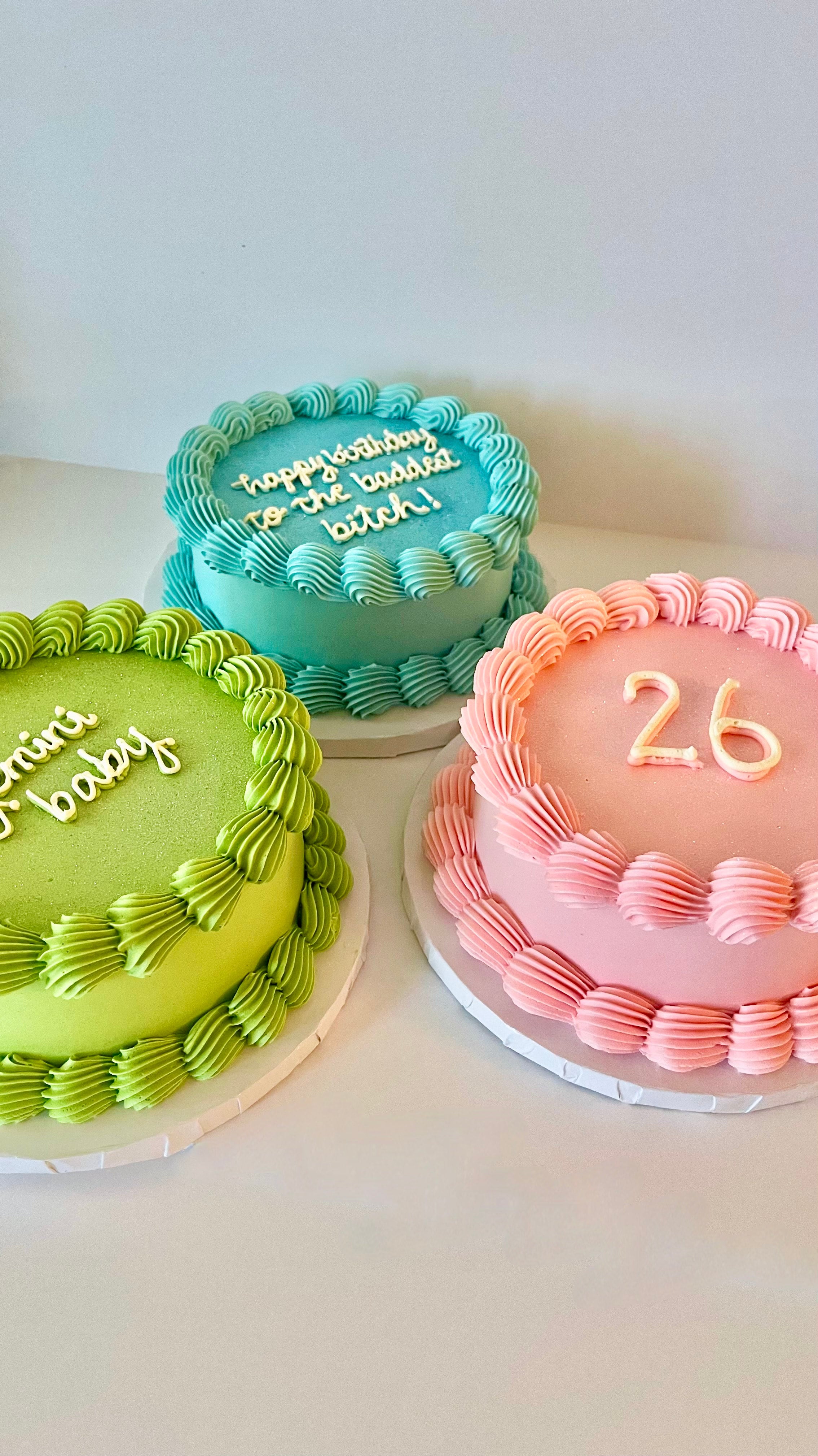 message cookie cake